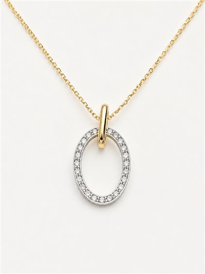 Collana Vidali Gioielli Donna in Oro giallo Zircone COOR-28-34 - COOR-28-34